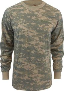 Unisex Digital Camouflage Long Sleeve Tee