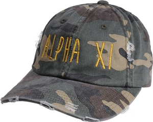 Jagged Font Hat - alpha xi