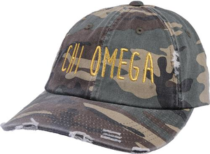 Jagged Font Hat - chi omega