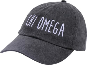 Jagged Font Hat - chi omega