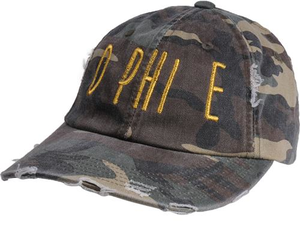 Jagged Font Hat - d phi e