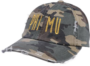 Jagged Font Hat - phi mu