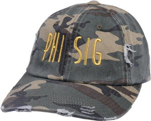 Jagged Font Hat - phi sig