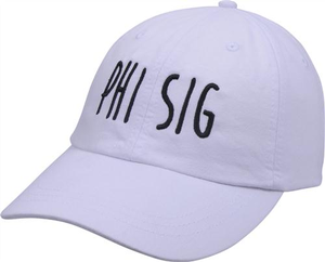 Jagged Font Hat - phi sig