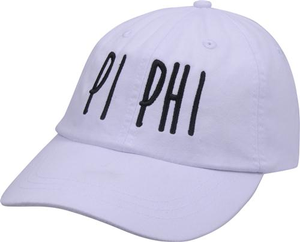 Jagged Font Hat - pi phi