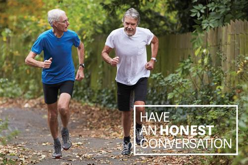 Have an Honest Conversation Postcard – Two Older Men (Pack of 25)
