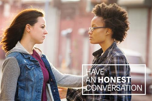 Have an Honest Conversation Postcard – Two Women (Pack of 25)