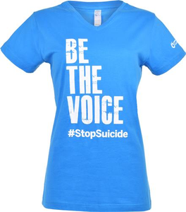Cyan Be the Voice V-Neck