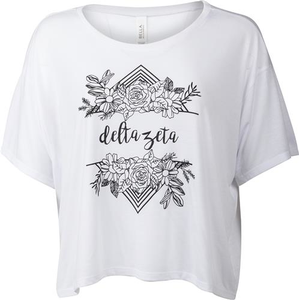 Delta Zeta Flowy Flower Tee