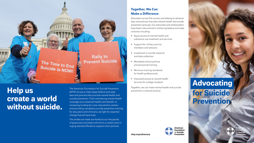 Advocating for Suicide Prevention Brochure (Pack of 25)