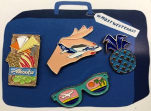 Alaska Airlines Pin Set