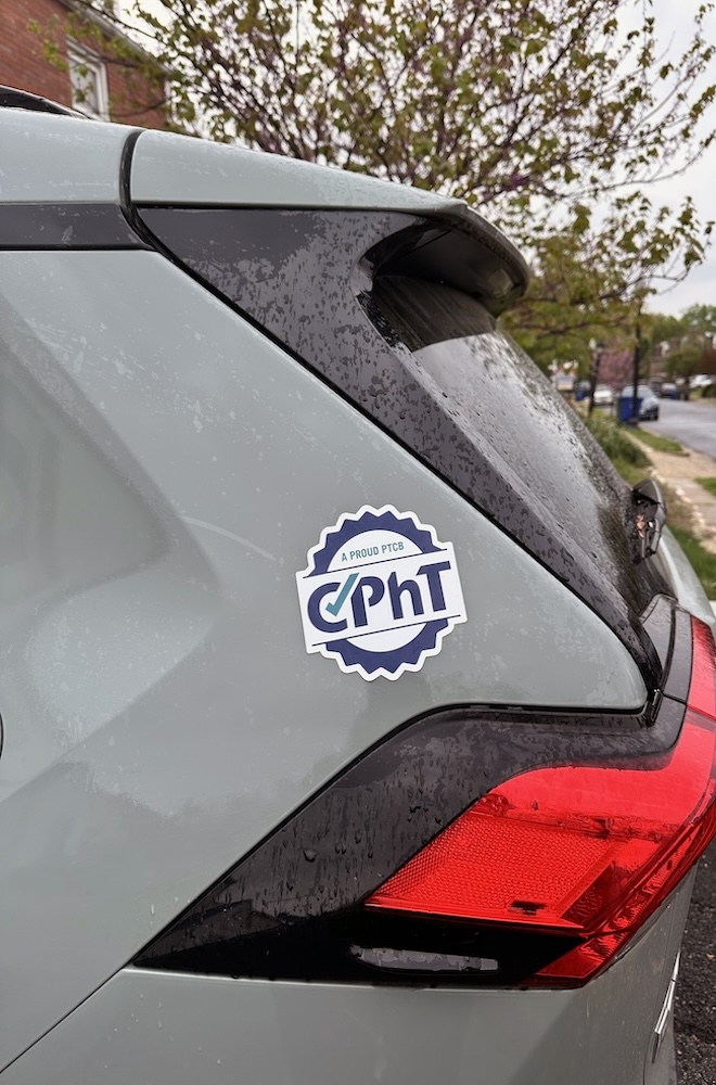 PTCB CPhT Car Magnet