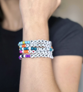 Pharmacy Technician Beaded Word Bracelets (Set of 5)