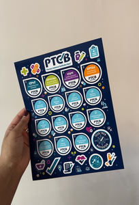 PTCB Credential Sticker Sheet - (8" x 10")