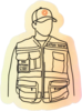 Volunteer Male Medic Sticker image 2