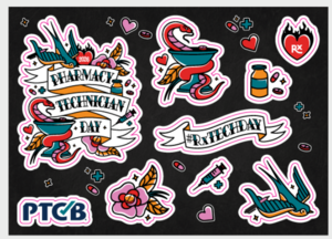2026 Pharmacy Technician Day Sticker Sheet